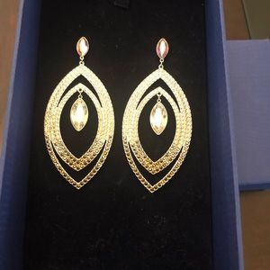 Swarovski Chandelier gold Earrings